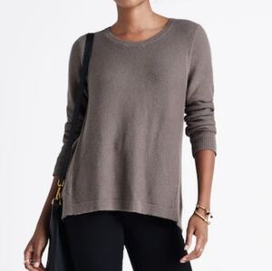 MADEWELL Riverside Texture Sweater Color: cargo green SZ L